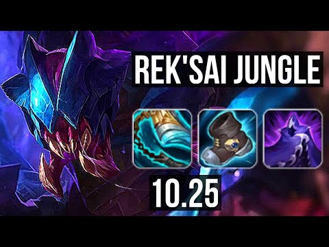 REK'SAI vs FIDDLESTICKS (JUNGLE) | 7 solo kills, 1100+ games, 800K mastery | BR Grandmaster | v10.25