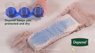 Product video: Depend Night Defense Incontinence Overnight Underwear for Women