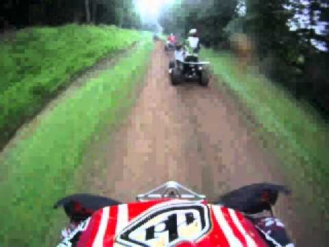 Snowshoe, WV GNCC- 2011, Gabriella Espinosa's view of Alyssa Oplinger's crash!