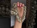 Golden Creme Beads Mirror Work Sahara Jhumka Earrings Shorts Fashion Style Trending Jewelry