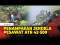 Penampakan Jendela Hingga Ekor Pesawat ATR 42 500 Ditemukan Di Gunung Bulusaraung