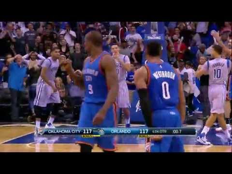 Westbrook and Oladipo Cause Insane Ending to Regulation in Orlando!