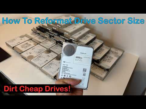 I Bought 50x 10TB NetApp Disks Dirt Cheap! Learn How to Convert 520b/524b/528b to 512b Sectors