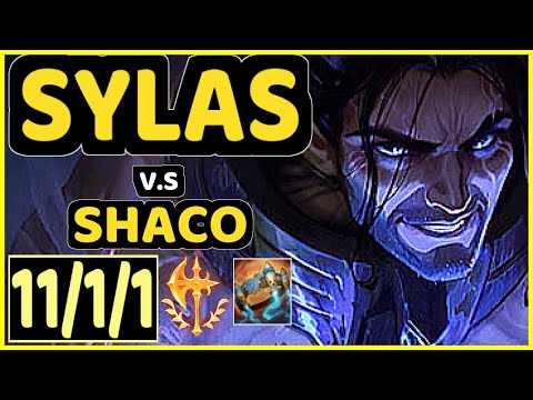 MINERVA (SYLAS) vs SHACO - 11/1/1 KDA JUNGLE CHALLENGER GAMEPLAY - BR