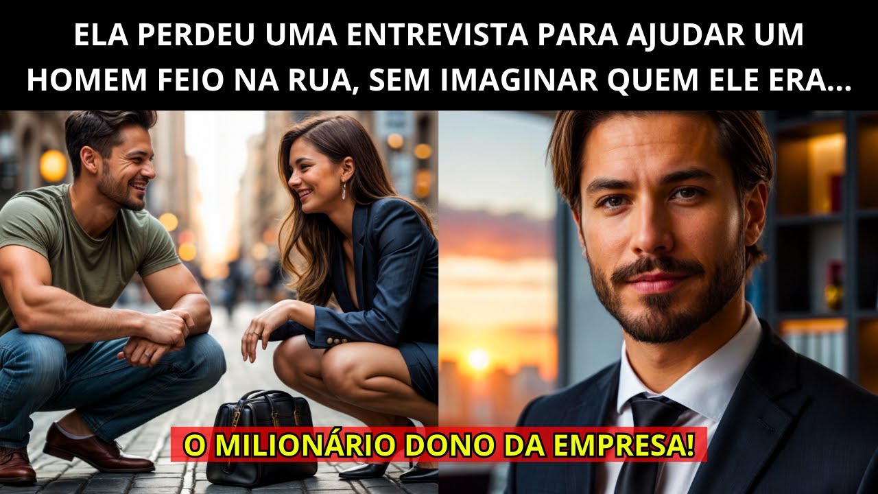 ELA PERDEU UMA ENTREVISTA POR AJUDAR UM HOMEM QUE PRECISAVA, SEM IMAGINAR QUE ELE SERIA...