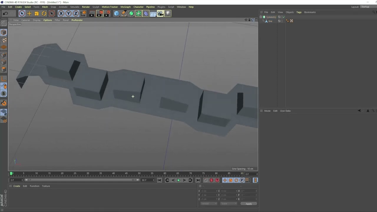 Cinema 4D make a tire Tutorial