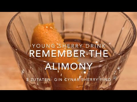 Remember The Alimony Rezept zum selbst Mixen - Young Sherry Cocktail