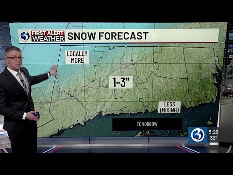 FORECAST: Light snow and mix for Tuesday