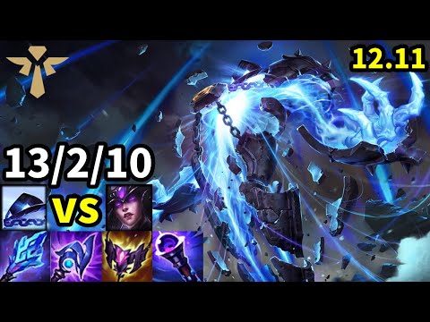 Xerath Support vs Syndra - KR Grandmaster | Patch 12.11
