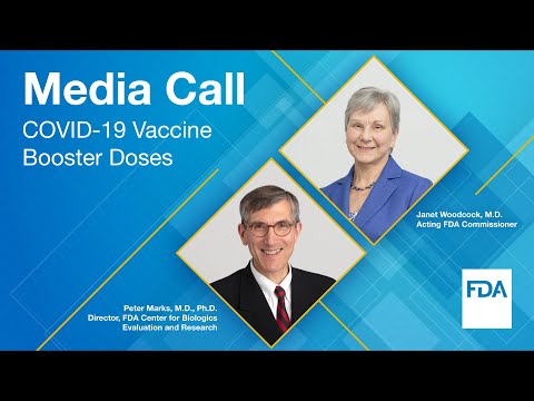 Media Call: COVID-19 Vaccine Booster Doses - 10/20/2021
