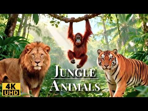 Relaxing Jungle Animals 4K – Wild Animals Discovery in 60FPS Ultra HD