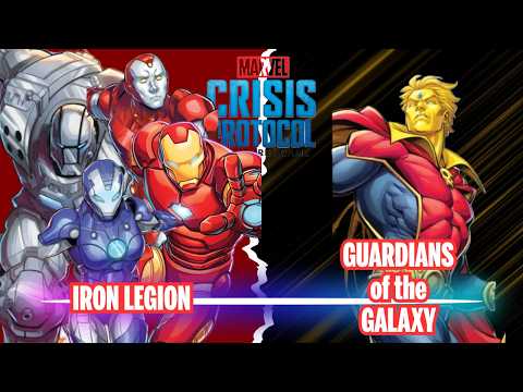 Marvel Crisis Protocol Battle Report Guardians of the Galaxy vs Iron Legion