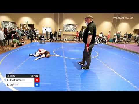 88 Lbs Rr Rnd 2 - Kole Davidheiser, Arsenal Wrestling Club Vs Ezekiel Keel, Tech Squad Wrestling C