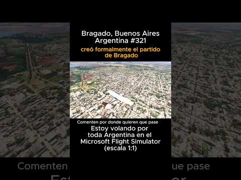 Bragado, Buenos Aires desde el Microsoft Flight Simulator #bragado #buenosaires #msfs #joaha45