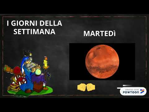 Lezione di storia: la settimana e i giorni della settimana.