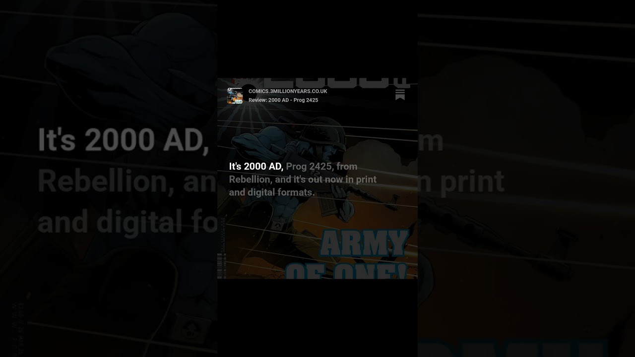 Review: 2000 AD - Prog 2425