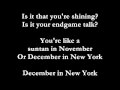 Thea Gilmore - December in New York - Lyrics