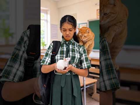 स्कूल में आया सफेद चूहा 🐁 #rat #shortfeed #tranding #viral #fun #doli #emotinal #feed #ajsir