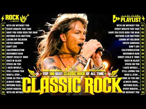 Top 500 Classic Rock Songs Of All Time 🔥 Guns N' Roses, Metallica, Queen, AC/DC, Aerosmith, Bon Jovi