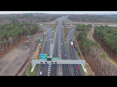 M25 Junction 10 Fully Reopened — Wisley Interchange Transformation (Drone Footage, 10 Jan 2026)