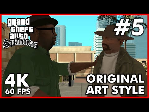 Grand Theft Auto SAN ANDREAS Original Art Style [4K 60FPS] Walkthrough Part 5 - No Commentary