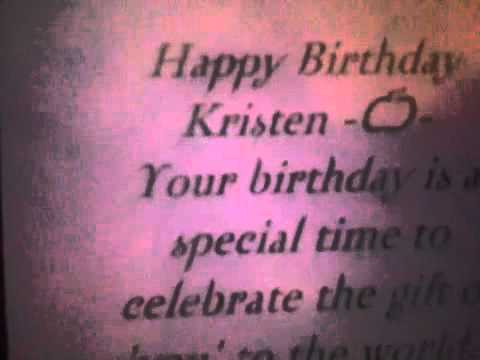Happy Birthday Kirsten