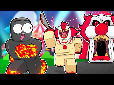 ESCAPE do PALHAÇO no PARQUE DE DIVERSÕES DO TERROR!