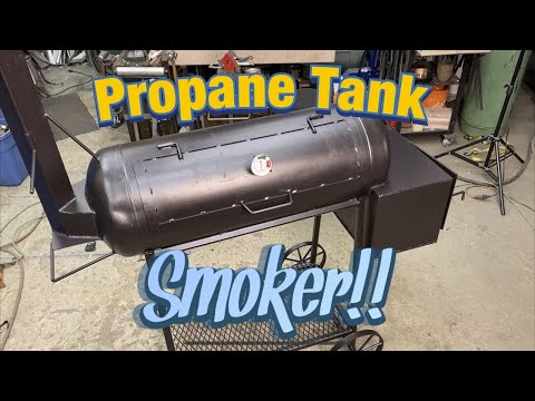STEP BY STEP PROPANE TANK SMOKER BUILD !!