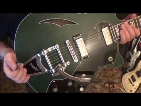 Schecter T S/ H-1B Semi-Hollowbody Guitar Review by Mike Gross + Demo