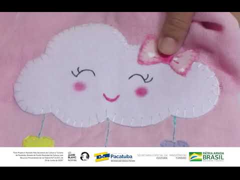 Fralda com patch aplique (costura criativa)