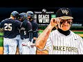 Game Day With 2 Team In College Baseball Wake Forest