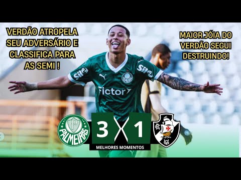 Palmeiras 3 x 1 Vasco | Gols e Melhores Momentos | Brasileiro Sub-17 2025