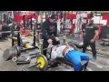 Cambered bar bench press