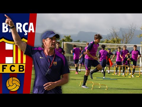 BARÇA ATLÈTIC | BELLETTI dirige el entrenamiento de PRETEMPORADA en La Vall d'en BAS | FC BARCELONA