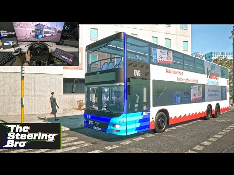 The Bus - MAN Lion’s City Double Decker Realistic Gameplay | Thrustmaster TX