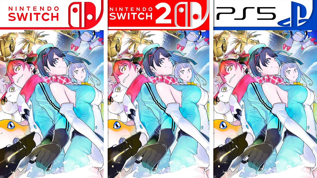 Digimon Story: Time Stranger | Switch - Switch 2 - PS5 | Graphics Comparison