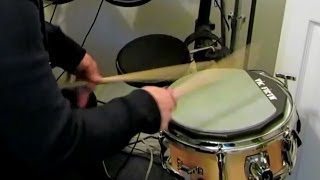 Video thumbnail for Vic Firth Double Sided Practice Pad quick test by Daniel Blume