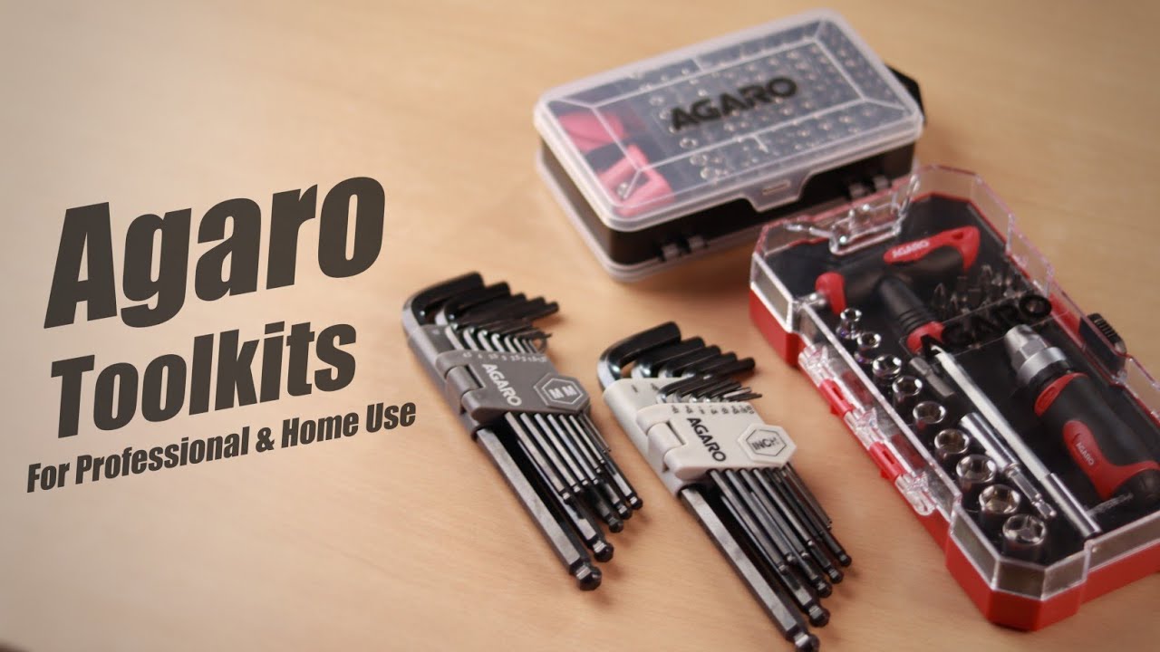 Watch video Best Tool Kit For Professional & Home Use | Agaro Allen Key Set & Precision Screwdriver Set Now Best Tool Kit For Professional & Home Use | Agaro Allen Key Set & Precision Screwdriver Set