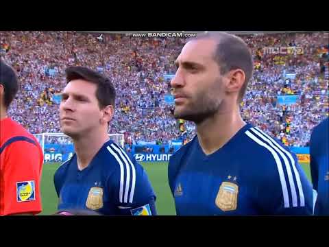 Anthem of Argentina vs Germany (FIFA World Cup 2014)