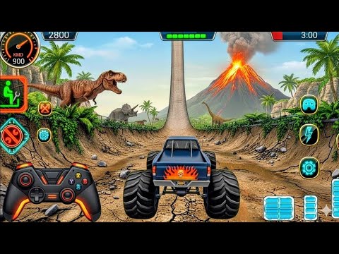 Monster Truck Mega Ramp Stunt Impossible Drive - Car Stunt Racing Game - Android Gameplay #279