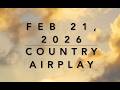 Billboard Top 60 Country Airplay Feb 21 2026
