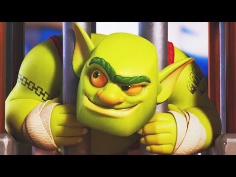 ЭМОДЗИ новой карты КЛЕТКА С ГОБЛИНОМ в Clash Royale | эмодзи звук