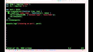 Intro to making a web server with nodejs and express