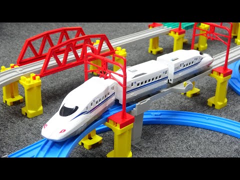 新幹線 N700S 確認試験車 立体レイアウトセット たくさんのパーツが入ったプラレールセットで遊ぼう！