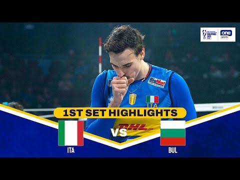BULGARIA vs. ITALY | SET 1 HIGHLIGHTS | 2025 FIVB MEN'S VOLLEYBALL CHAMPIONSHIP FINALS | SEPT. 28