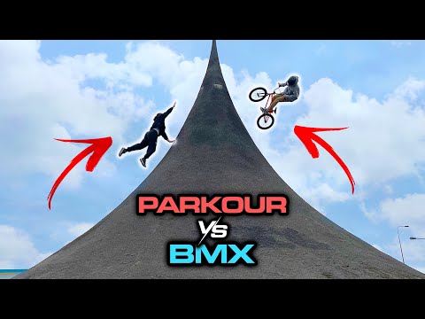 PARKOUR vs BMX - WHO GETS HIGHER CHALLENGE?!🇬🇧