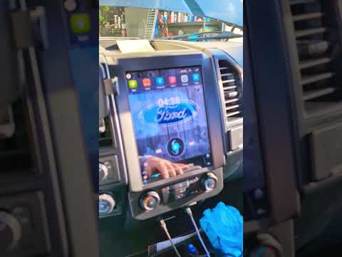 Huge Touch Screen Installed On My F150!!! #seicane #hughesgarage #ecoboost #fordf150 #truckmods  #GO