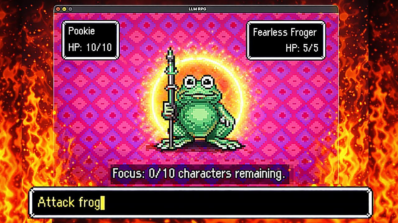 I Made an RPG Where Local AI Generates Every Enemy (Stable Diffusion)