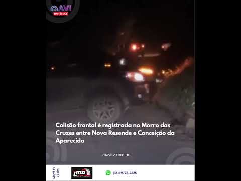 Colisão frontal é registrada no Morro das Cruzes entre Nova Resende e Conceição da Aparecida