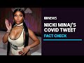 Nicki Minaj's tweet on COVID-19 vaccines and men's sexual health doesn't stack up | ABC News